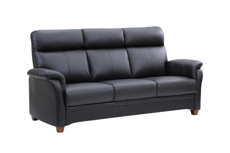 Pasadena 3-sits soffa i skinn - Soft Antique 0100