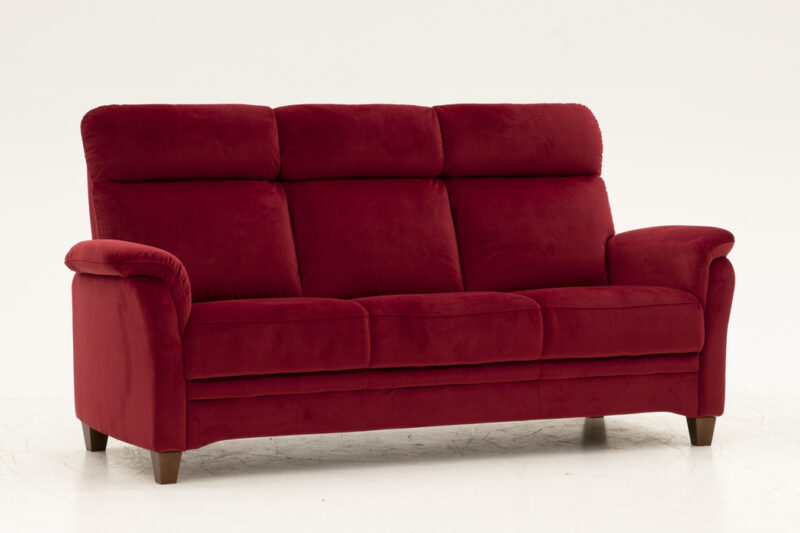 Pasadena 3-sits soffa i tyg - Röd