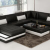 Madison design U-soffa i äkta läder - M&M collection