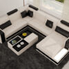 Madison design U-soffa i äkta läder - M&M collection