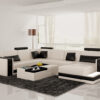 Madison design U-soffa i äkta läder - M&M collection