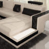 Madison design U-soffa i äkta läder - M&M collection