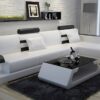 Maria divansoffa - Vit med svarta detaljer - Design soffa divan