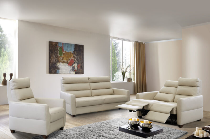 Comforto 3+2+1 soffgrupp soffa i äkta skinn/läder - Skinnsoffa - Pohjanmaan - Folkets Möbler