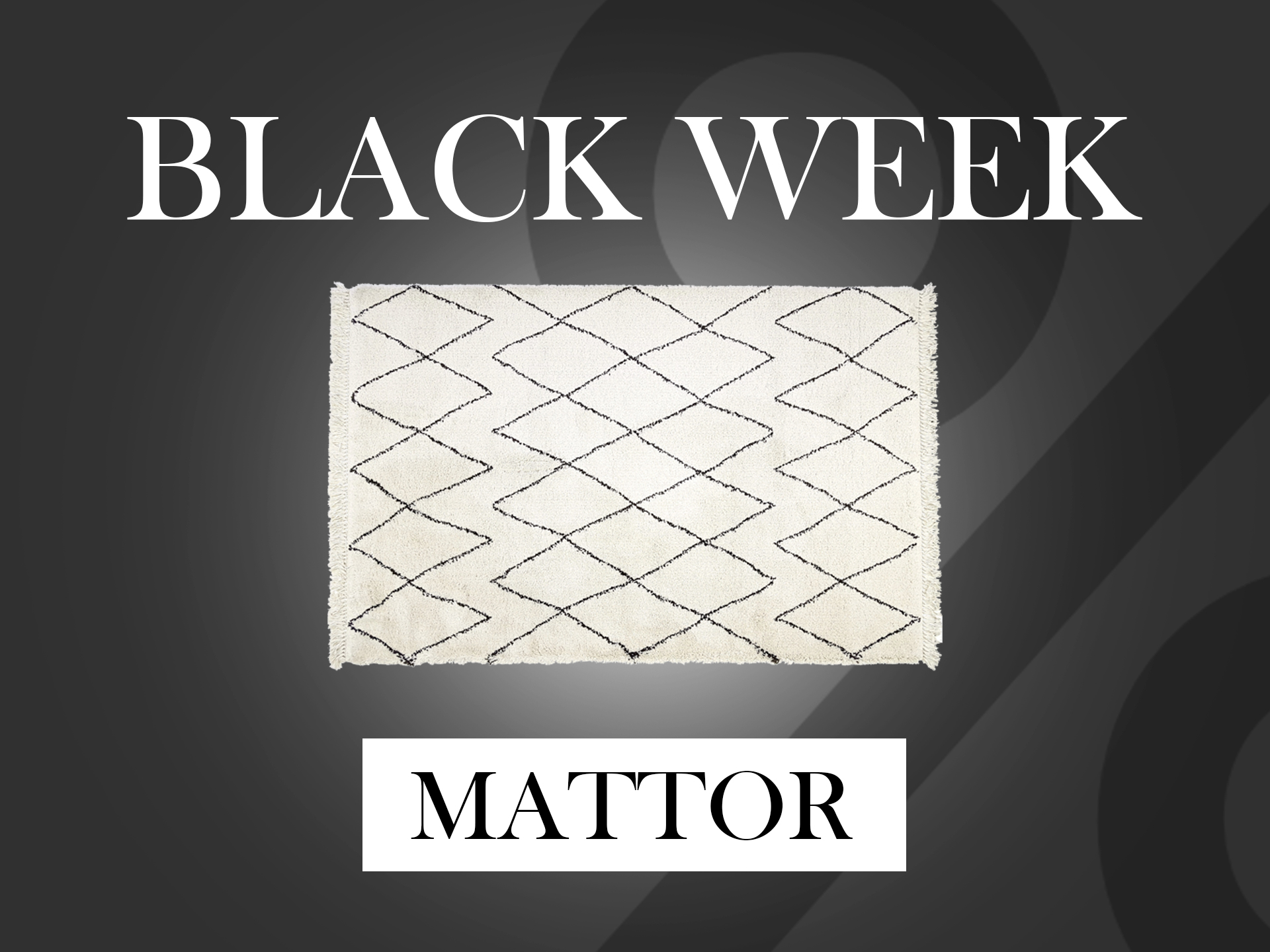 Black Friday och Black Week rea på mattor - Matta