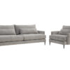 Feel 3,5-sits soffa + Feel fåtölj - Tyg Elegant 16 - Folkets Möbler