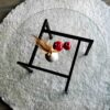 Cleo runt soffbord - Klart glas med svart underrede - Design