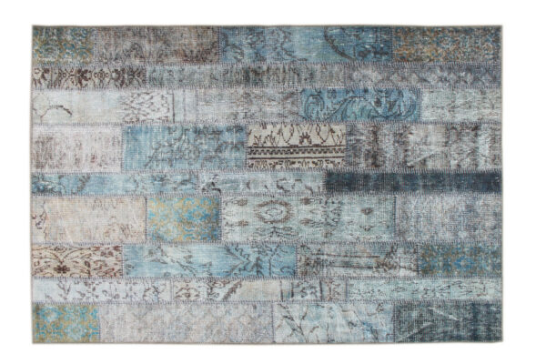 Blue Ocean matta - Patchwork matta och flatvävd matta - Folkets Möbler