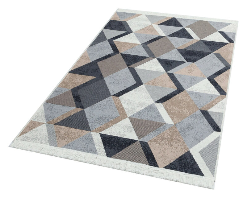 Iris matta - Flatvävd matta med mönster, matta utan lugg