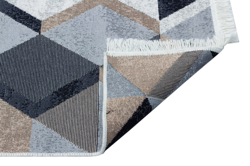 Iris matta - Flatvävd matta med mönster, matta utan lugg - Detalj
