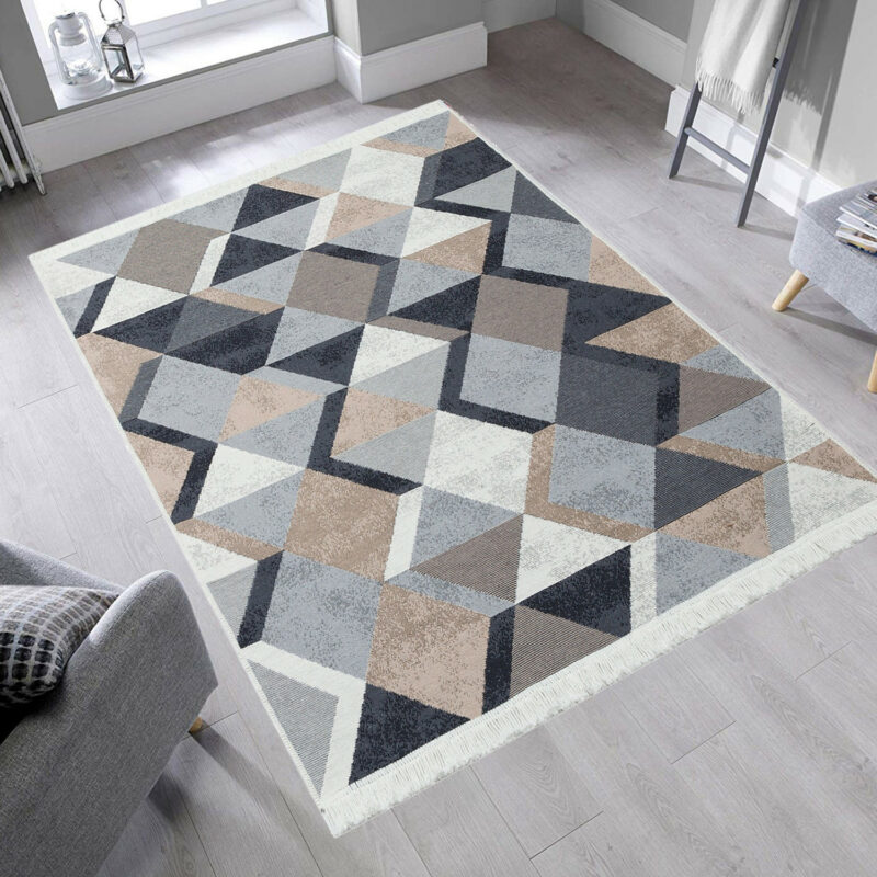 Iris matta - Flatvävd matta med mönster, matta utan lugg - Folkets Möbler