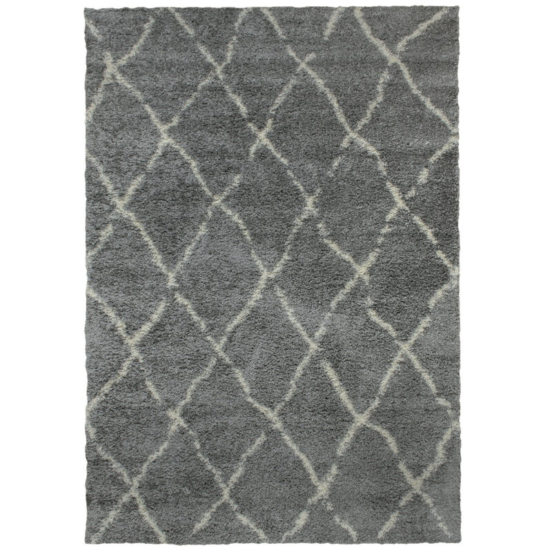 Seattle matta - Ryamatta i grå och krämvit design
