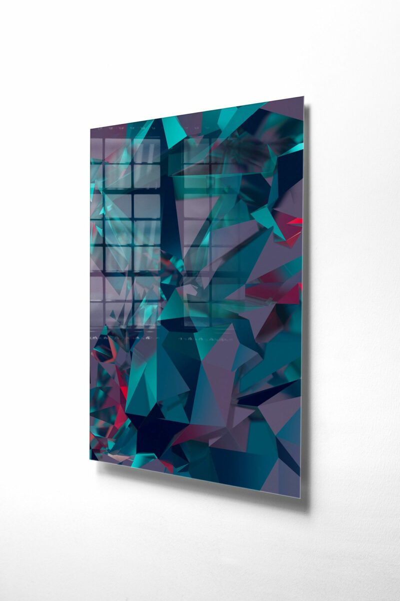 Glastavla Purple Abstract - Abstrakt konst, tavla med glas - Folkets Möbler