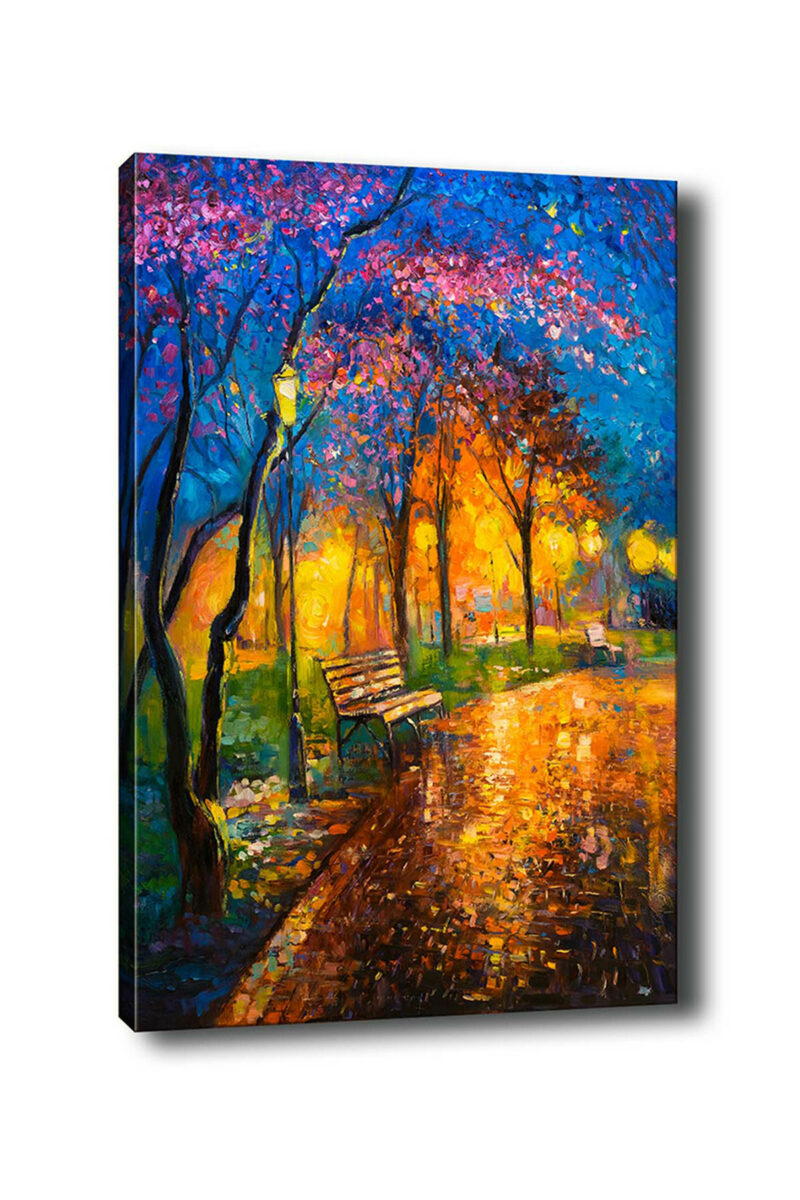 Hösten landskap - Tavla i multicolor, flera färger - Canvas