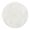 Rabbit Fur - Vit ryamatta - Rund 200 cm