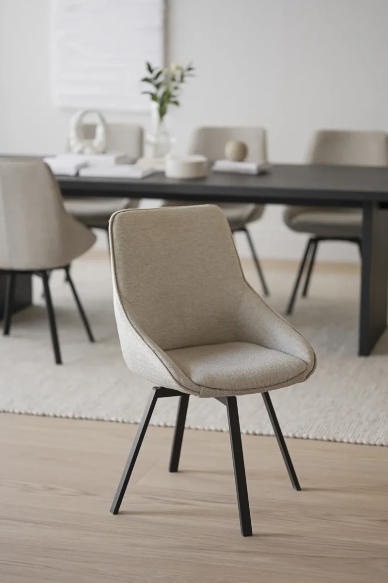 Alison Stol, Beige/svart
