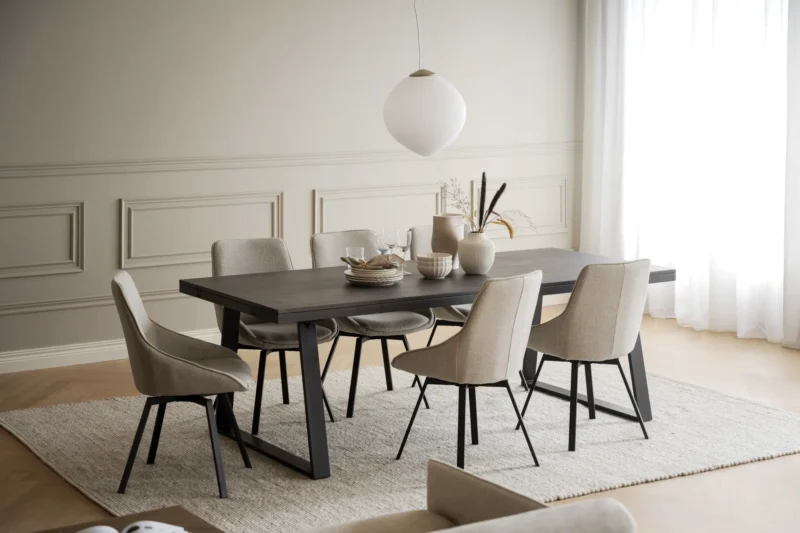 Alison Stol, Beige/svart
