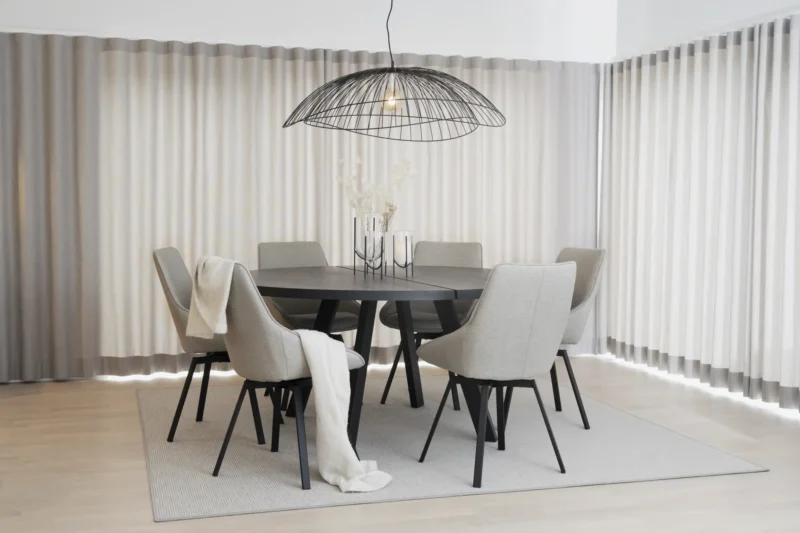Alison Stol, Beige/svart